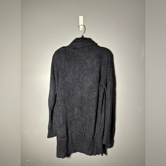 Barefoot Dreams CozyChic Lite Circle Cardi in Black Womens Size Small - Picture 3 of 5